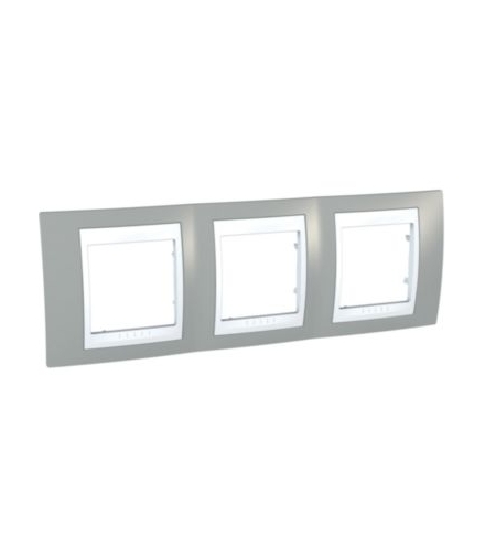 Unica Plus Ramka 3-krotna pozioma szary alabaster Schneider MGU6.006.865