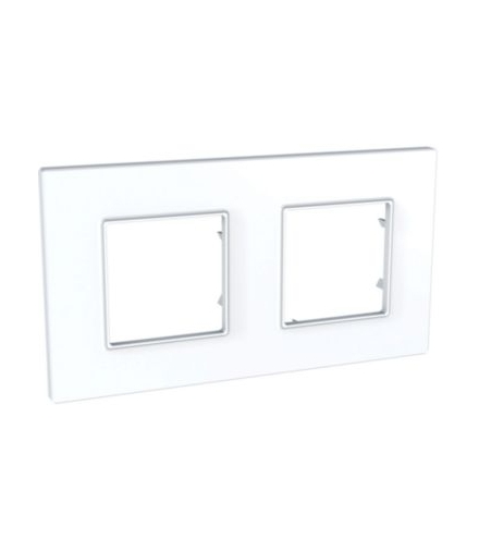 Unica Quadro Ramka 2-krotna biel polarna Schneider MGU2.704.18