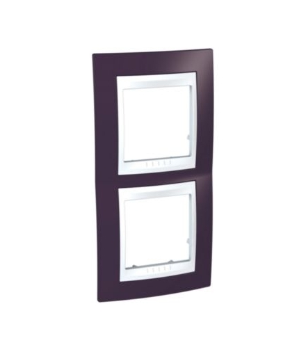 Unica Plus Ramka 2-krotna pionowa róż indyjski Schneider MGU6.004V.872