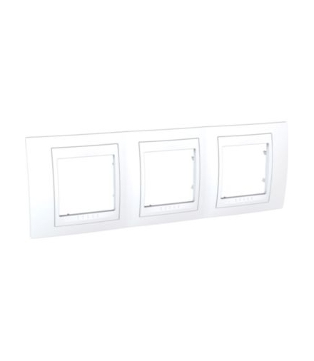 Unica Plus Ramka 3-krotna pozioma biel polarna Schneider MGU6.006.18