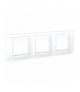 Unica Plus Ramka 3-krotna pozioma biel polarna Schneider MGU6.006.18