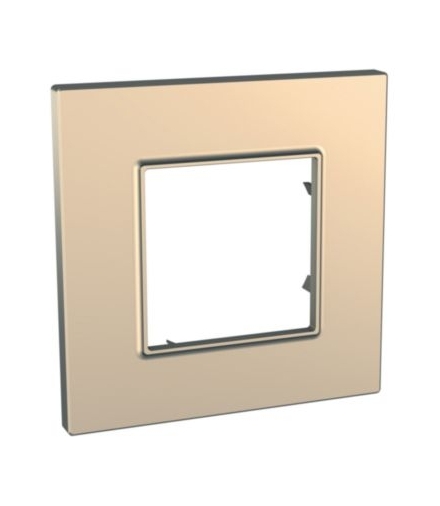 Unica Quadro Ramka 1-krotna miedziana Schneider MGU6.702.56