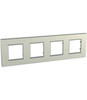 Unica Quadro Ramka 4-krotna tytanowa Schneider MGU6.708.57