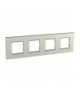 Unica Quadro Ramka 4-krotna tytanowa Schneider MGU6.708.57