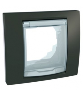 Unica Plus Ramka 1-krotna IP44 umbra kakaowa Schneider MGU61.002.871