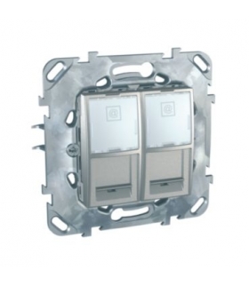 Unica Top Płytka centralna 2x RJ45 Schneider MGU50.6161.30Z