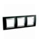 Unica Top, ramka 3-krotna pozioma, rodowana czerń Schneider MGU66.006.093