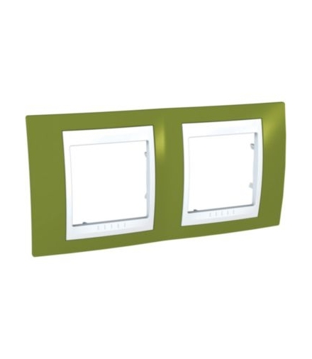 Unica Plus Ramka 2-krotna pozioma zieleń pistacjowa Schneider MGU6.004.866