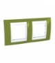 Unica Plus Ramka 2-krotna pozioma zieleń pistacjowa Schneider MGU6.004.866