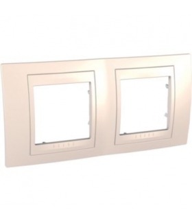 Unica Plus Ramka 2-krotna pozioma piaskowy Schneider MGU6.004.25