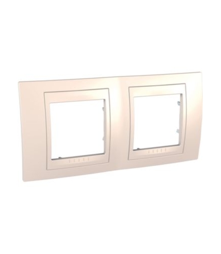Unica Plus Ramka 2-krotna pozioma piaskowy Schneider MGU6.004.25