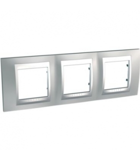 Unica Top, ramka 3-krotna pozioma, błyszczący chrom Schneider MGU66.006.038