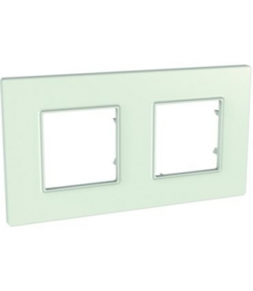 Unica Quadro Ramka 2-krotna zielona Schneider MGU2.704.17