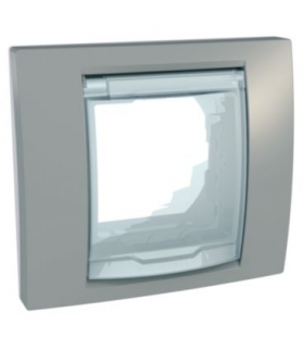 Unica Plus Ramka 1-krotna IP44 szary alabaster Schneider MGU61.002.865