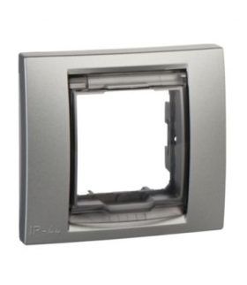 Unica Top Ramka 1-krotna IP44 aluminium Schneider MGU61.002.30