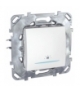 Unica Przycisk "światło" z podświetleniem biel polarna Schneider MGU50.206.18LNZ