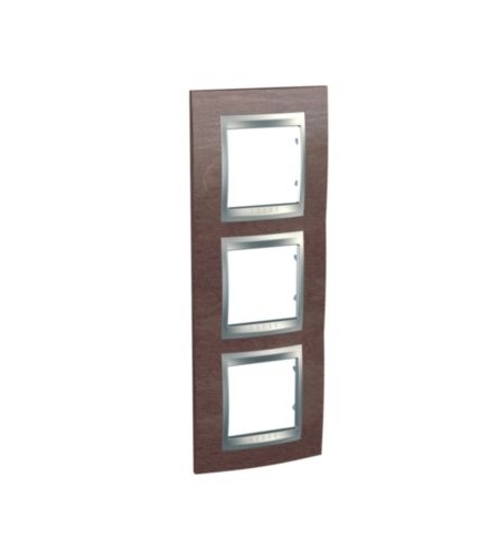 Unica Top Ramka 3-krotna pionowa tobacco Schneider MGU66.006V.0M4