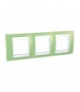 Unica Plus Ramka 3-krotna pozioma zieleń oliwkowa Schneider MGU6.006.863