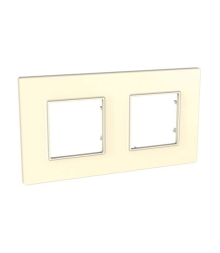 Unica Quadro Ramka 2-krotna piaskowy Schneider MGU2.704.25