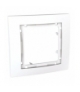 Unica Colors Ramka 1-krotna biały Schneider MGU4.002.18