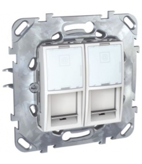 Unica Gniazdo komputerowe 2x RJ45 kat.6 STP Schneider MGU50.2626.18Z