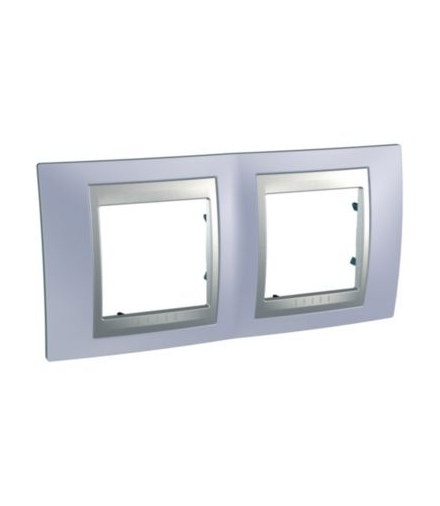 Unica Top, ramka 2-krotna pozioma, niebieska Schneider MGU66.004.098