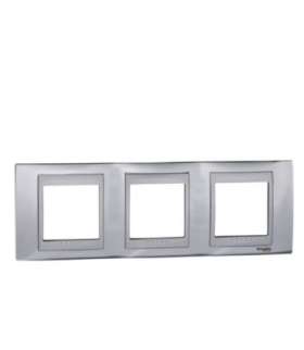 Unica Top Ramka 3-krotna pozioma chrom Schneider MGU66.006.010