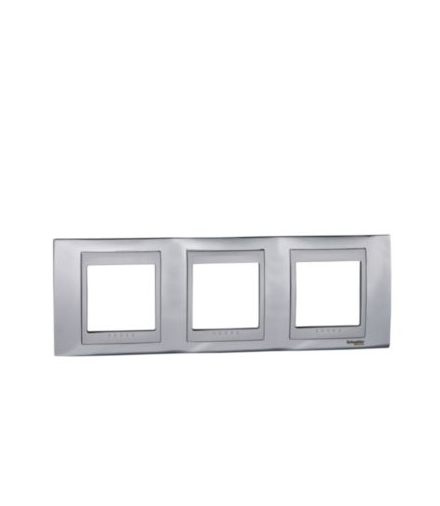 Unica Top Ramka 3-krotna pozioma chrom Schneider MGU66.006.010