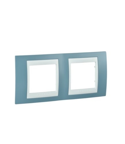 Unica Plus Ramka 2-krotna pozioma błękit manganowy Schneider MGU6.004.873