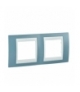 Unica Plus Ramka 2-krotna pozioma błękit manganowy Schneider MGU6.004.873