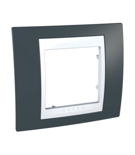 Unica Plus Ramka 1-krotna czerń mineralna Schneider MGU6.002.877