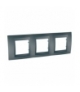 Unica Top Ramka 3-krotna pozioma grafit Schneider MGU6.006.12