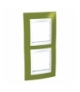Unica Plus Ramka 2-krotna pionowa zieleń pistacjowa Schneider MGU6.004V.866