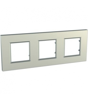 Unica Quadro Ramka 3-krotna tytan Schneider MGU6.706.57