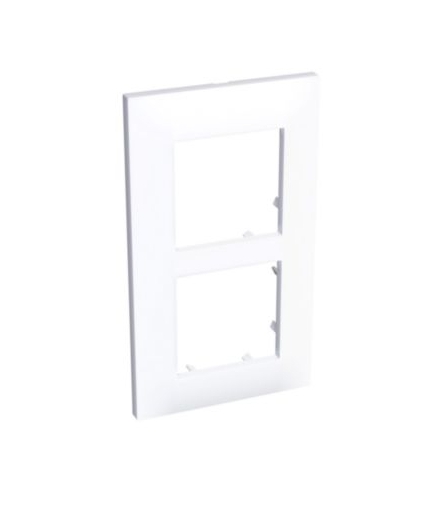Altira ramka ozdobna dla 2 mechanizmów pionowa biel polarna 71 mm Schneider ALB44655