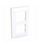 Altira ramka ozdobna dla 2 mechanizmów pionowa biel polarna 71 mm Schneider ALB44655