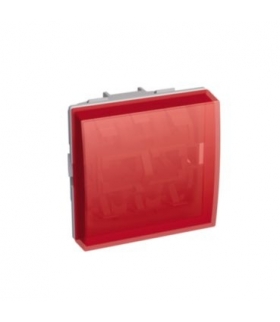 Altira Płaski wskaźnik lampy z dyfuzorem 45 mm - bez lampy czerwony Schneider ALB45545