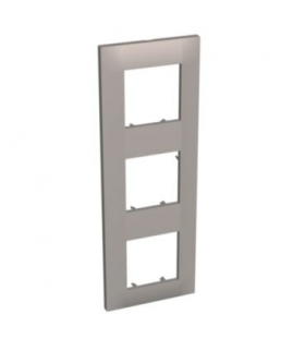 Altira - ramka ozdobna - 3 zespoły pionowa - granit - 71 mm ALB45729