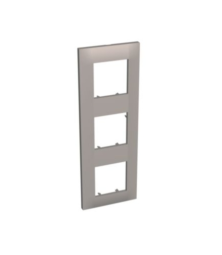 Altira - ramka ozdobna - 3 zespoły pionowa - granit - 71 mm ALB45729