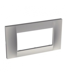 Altira - ramka ozdobna - dla 2 mechanizmów jednokrotna pozioma - aluminium ALB46654