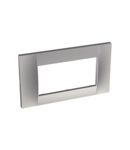 Altira - ramka ozdobna - dla 2 mechanizmów jednokrotna pozioma - aluminium ALB46654