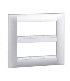 Altira ramka ozdobna 2x3 mechanizmów dwukrotna pozioma aluminium Schneider ALB46658