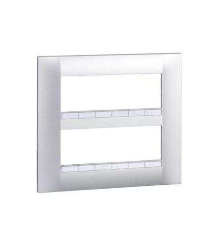 Altira ramka ozdobna 2x3 mechanizmów dwukrotna pozioma aluminium Schneider ALB46658