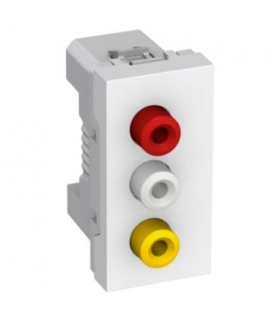 Altira 3 Gniazdo wtykowe RCA 1 moduł biały Schneider ALB44372