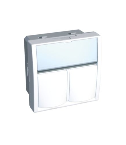 Altira pokrywa gniazda do zł. RJ45 podwójna Systimax ref MP5100E biel polarna Schneider ALB44383