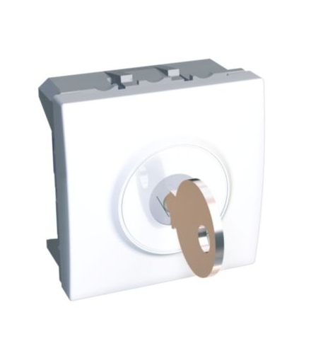 Altira łącznik z kluczykiem pojedynczy , 3 pozycyjny 10 A biel polarna Schneider ALB44031