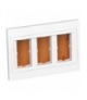 Altira puszka podtynkowa 3 x 2 45x45 głębokość 56,2mm biel polarna Schneider ALB44466N