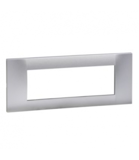 Altira - ramka ozdobna - dla 3 mechanizmów jednokrotna pozioma - aluminium ALB46656