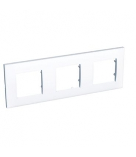Altira - ramka ozdobna - dla 3 mechanizmów pozioma - biel polarna - 71 mm ALB44657