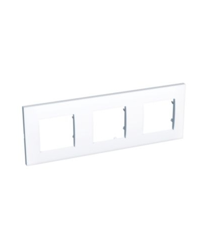 Altira - ramka ozdobna - dla 3 mechanizmów pozioma - biel polarna - 71 mm ALB44657